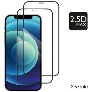 2 szt. | moVear GLASS mSHIELD 2.5D MAX do Apple iPhone 12 Pro / 12 (6.1") (kompatybilne z etui)