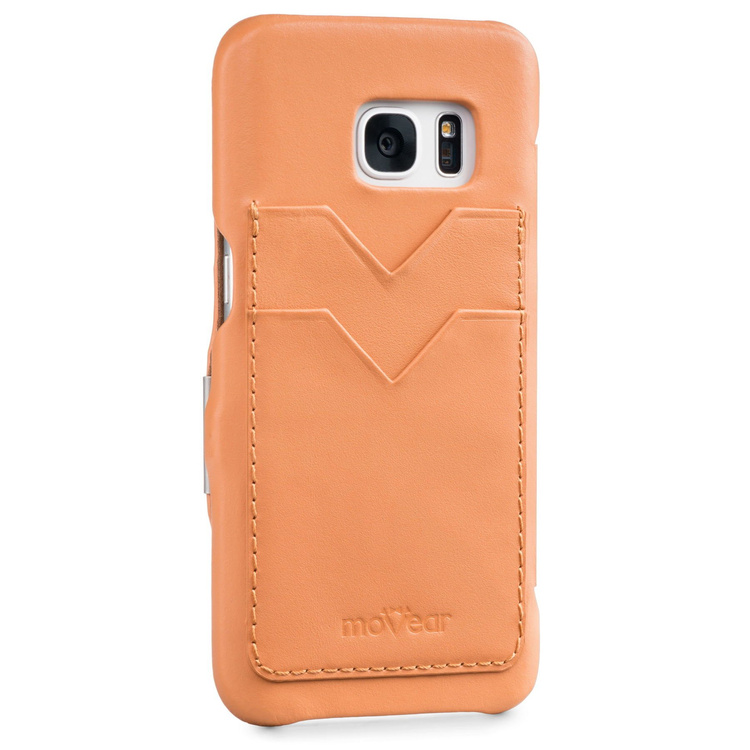 moVear flipSide C+ Skórzane Etui do Samsung Galaxy S7 | Skóra Gładka | Cappuccino