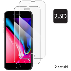 2 szt. | moVear GLASS mSHIELD 2.5D do Apple iPhone 8 Plus / 7 Plus (5.5") (kompatybilne z etui)
