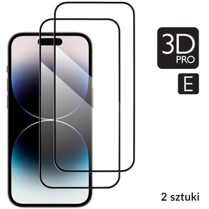 2 szt. | moVear GLASS mSHIELD 3D PRO-E do Apple iPhone 14 Pro (6.1") (kompatybilne z etui)