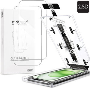 2 szt. | moVear mBOX GLASS mSHIELD 2.5D do Apple iPhone 16/15 Plus / 15 Pro Max (6.7") (łatwy montaż)