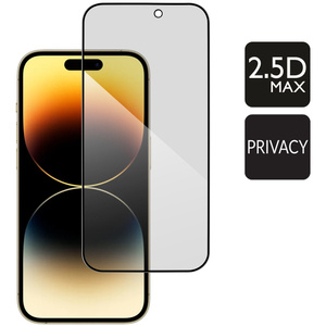moVear GLASS mSHIELD 2.5D MAX privacy do Apple iPhone 14 Pro (6.1") (Prywatyzujące, kompatybilne z etui)