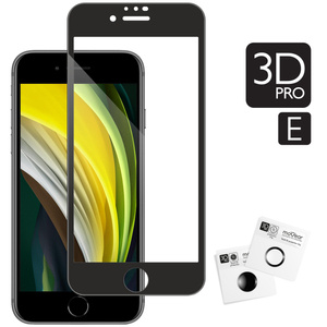 moVear GLASS mSHIELD 3D PRO-E do Apple iPhone SE (2022 / 2020) / 8 / 7 (4.7") (kompatybilne z etui)