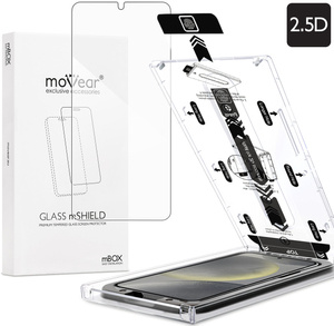 moVear mBOX GLASS mSHIELD 2.5D do Samsung Galaxy S24 (6.2") (łatwy montaż)