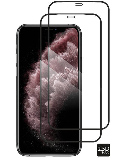 2 szt. | moVear GLASS mSHIELD 2.5D MAX do Apple iPhone 11 Pro Max / Xs MAX (6.5") (kompatybilne z etui)