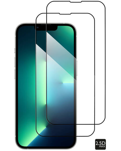 2 szt. | moVear GLASS mSHIELD 2.5D MAX do Apple iPhone 14 / 13 / 13 Pro (6.1") (kompatybilne z etui)