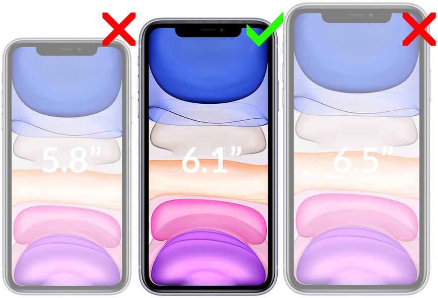 2 szt. | moVear GLASS mSHIELD 2.5D do Apple iPhone 11 / Xr (6.1") (kompatybilne z etui)