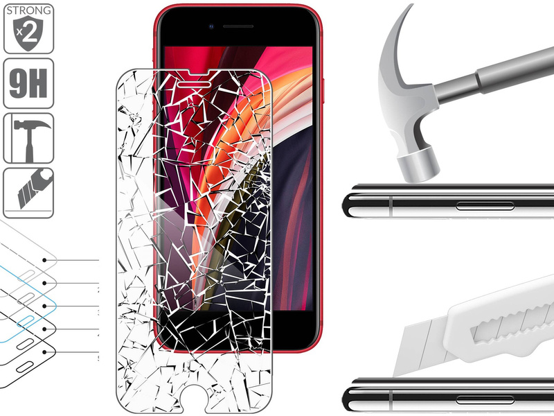 2 szt. | moVear GLASS mSHIELD 2.5D do Apple iPhone 6s / 6 (4.7") (kompatybilne z etui)