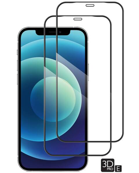 2 szt. | moVear GLASS mSHIELD 3D PRO-E do Apple iPhone 12 Pro / 12 (6.1") (kompatybilne z etui)