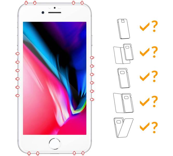 2 szt. | moVear GLASS mSHIELD 3D PRO MATT do Apple iPhone 6 Plus / 6s Plus (5.5") | (Antyrefleksyjne)