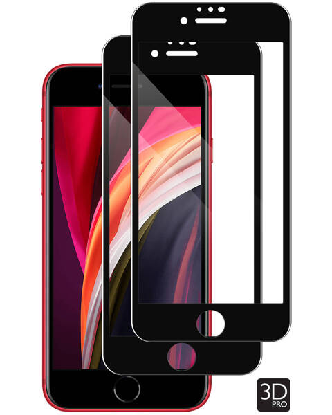 2 szt. | moVear GLASS mSHIELD 3D PRO do Apple iPhone SE (2022 / 2020) / 8 / 7 (4.7") (na cały ekran)