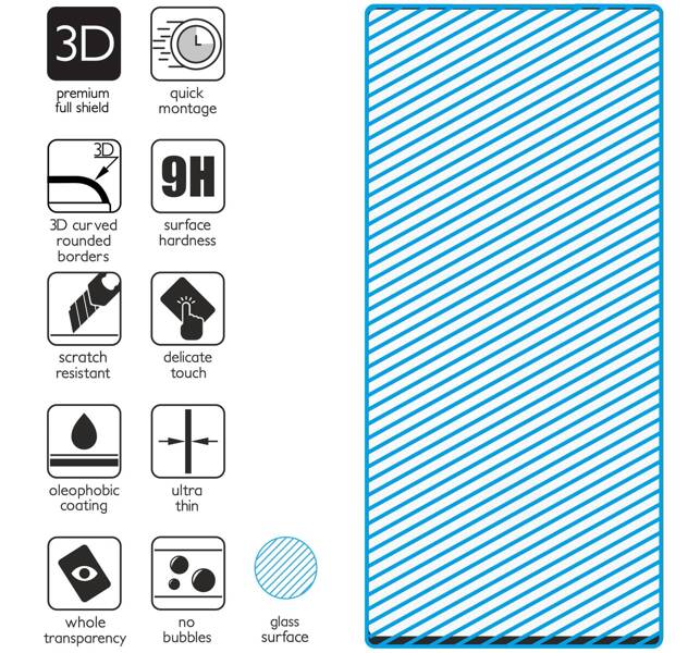 2 szt. | moVear GLASS mSHIELD 3D do Samsung Galaxy Note 10 (6.3") (na cały ekran)