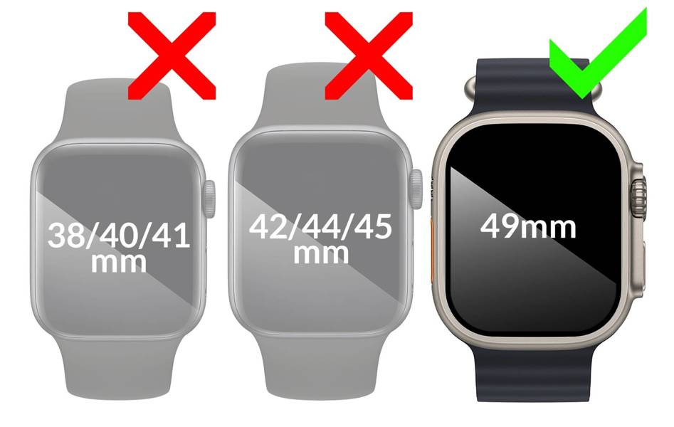 2 szt. | moVear flexible mSHIELD 2D do Apple Watch Ultra (49mm) (1.92"). Pancerne szkło hybrydowe.