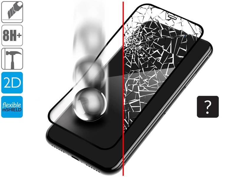 2 szt. | moVear flexible mSHIELD 2D do Apple iPhone 12 Pro / 12 (6.1"). Pancerne szkło hybrydowe.