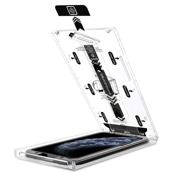 2 szt. | moVear mBOX GLASS mSHIELD 2.5D MAX privacy do Apple iPhone 11 Pro / Xs / X (5.8") (Anty spy, z Aplikatorem)