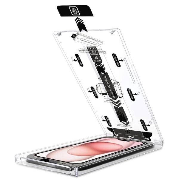 2 szt. | moVear mBOX GLASS mSHIELD 2.5D MAX privacy do Apple iPhone 16 / 15 (6,1") (Anty spy, z Aplikatorem)