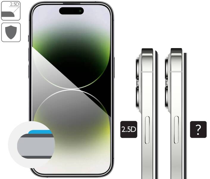 2 szt. | moVear mBOX GLASS mSHIELD 2.5D do Apple iPhone 14 Pro Max (6.7") (łatwy montaż)