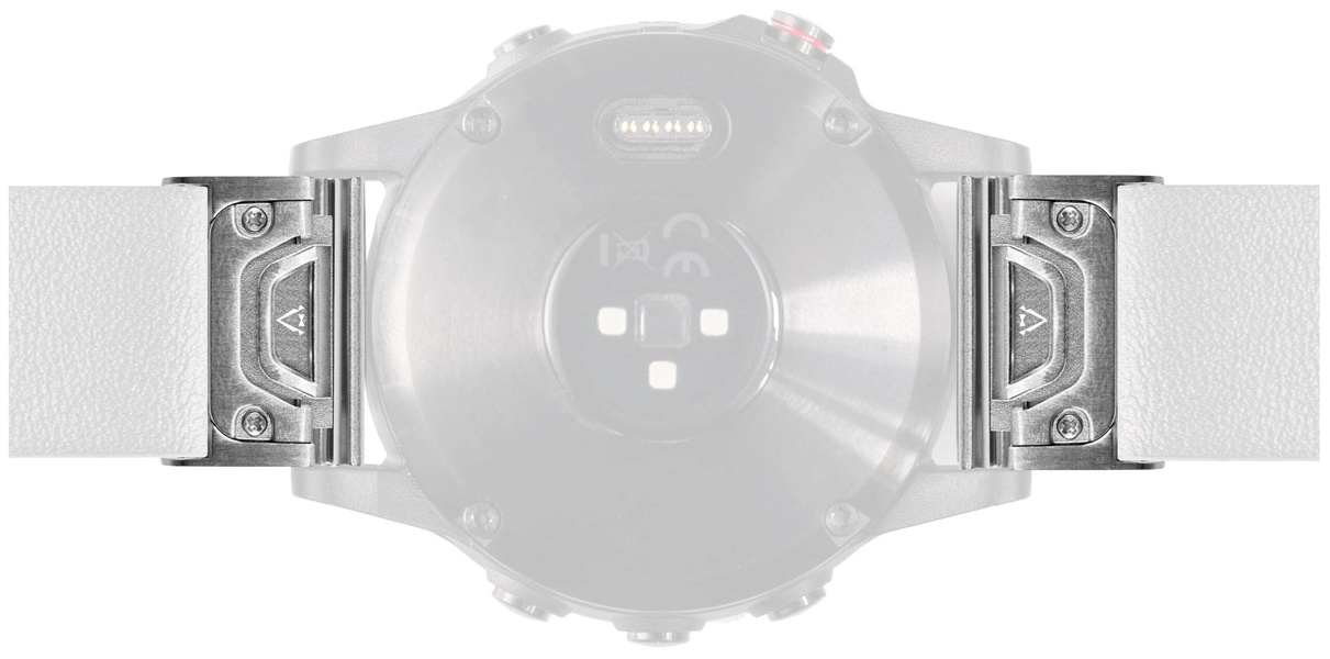 moVear | Adapter paska 22mm do Garmin QuickFit 26mm Fenix / Quatix / Tactix / Enduro - 51mm | Srebrny Stal nierdzewna