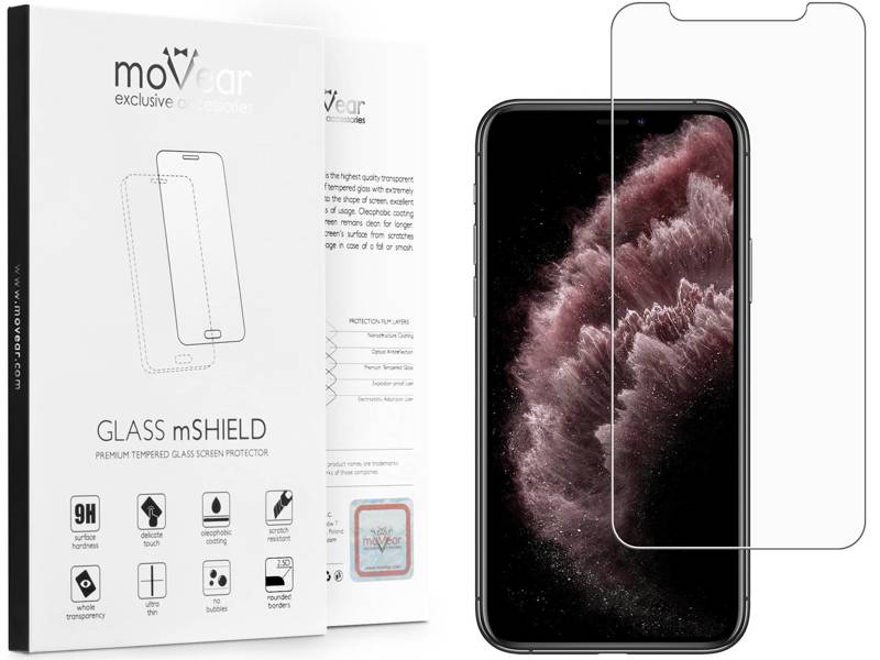moVear GLASS mSHIELD 2.5D MATT do Apple iPhone 11 Pro Max / Xs MAX (6.5") (Antyrefleksyjne, kompatybilne z etui)