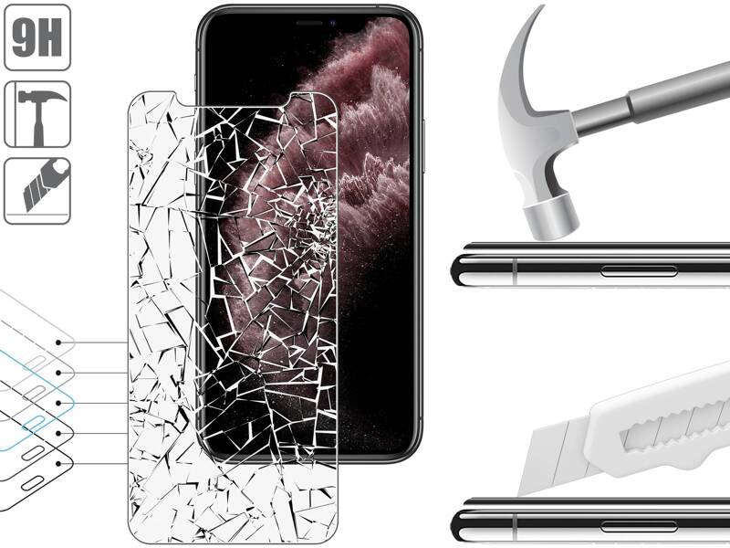 moVear GLASS mSHIELD 2.5D MATT do Apple iPhone 11 Pro Max / Xs MAX (6.5") (Antyrefleksyjne, kompatybilne z etui)