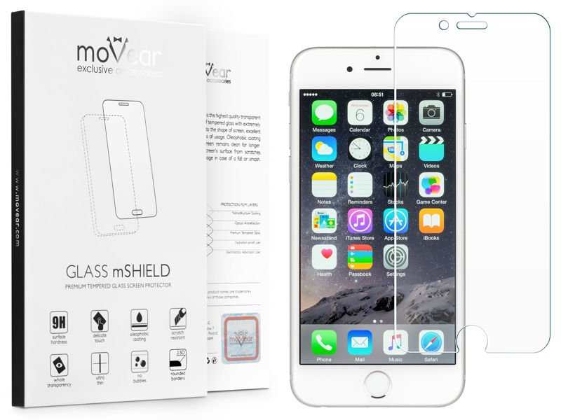moVear GLASS mSHIELD 2.5D MATT na Apple iPhone 6 Plus / 6s Plus | Matowe Szkło Hartowane do etui, 9H