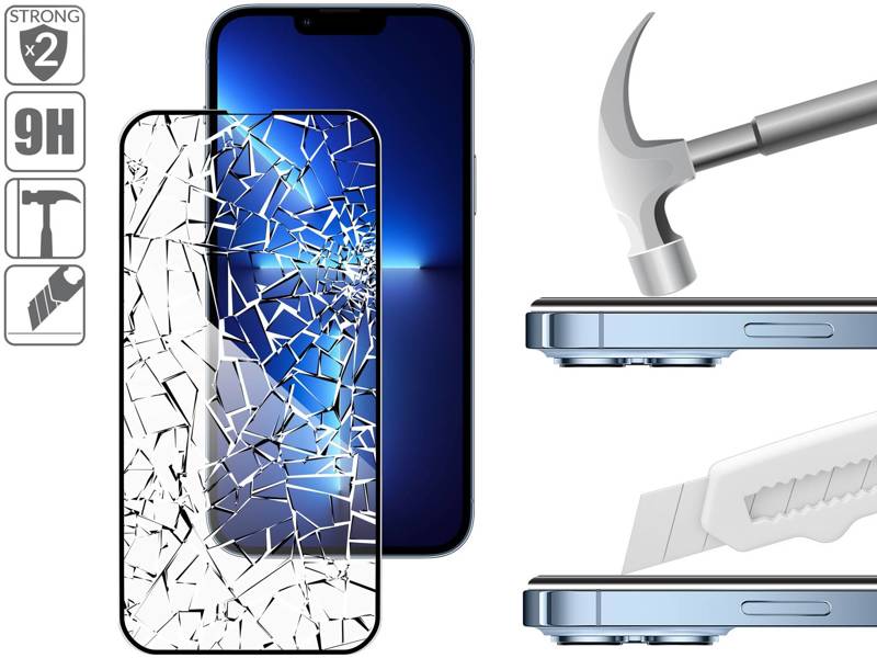moVear GLASS mSHIELD 3D PRO-E do Apple iPhone 14 Plus / 13 Pro Max (6.7") (kompatybilne z etui)