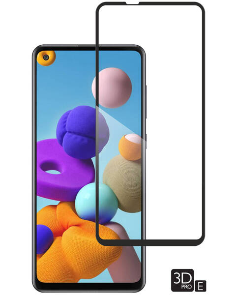 moVear GLASS mSHIELD 3D PRO-E do Samsung Galaxy A21 (6.5") (kompatybilne z etui)