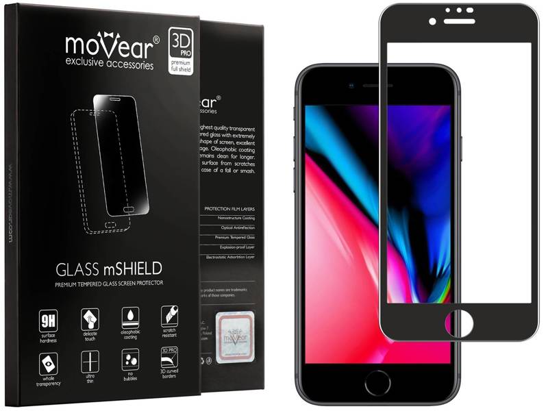moVear GLASS mSHIELD 3D PRO MATT do Apple iPhone 8 Plus / 7 Plus (5.5") | (Antyrefleksyjne)