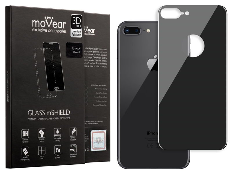 moVear GLASS mSHIELD 3D PRO na Apple iPhone 8 Plus | Szkło Hartowane (na Tył)