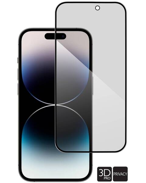 moVear GLASS mSHIELD 3D PRO privacy do Apple iPhone 14 Pro (6.1") | (Prywatyzujące)