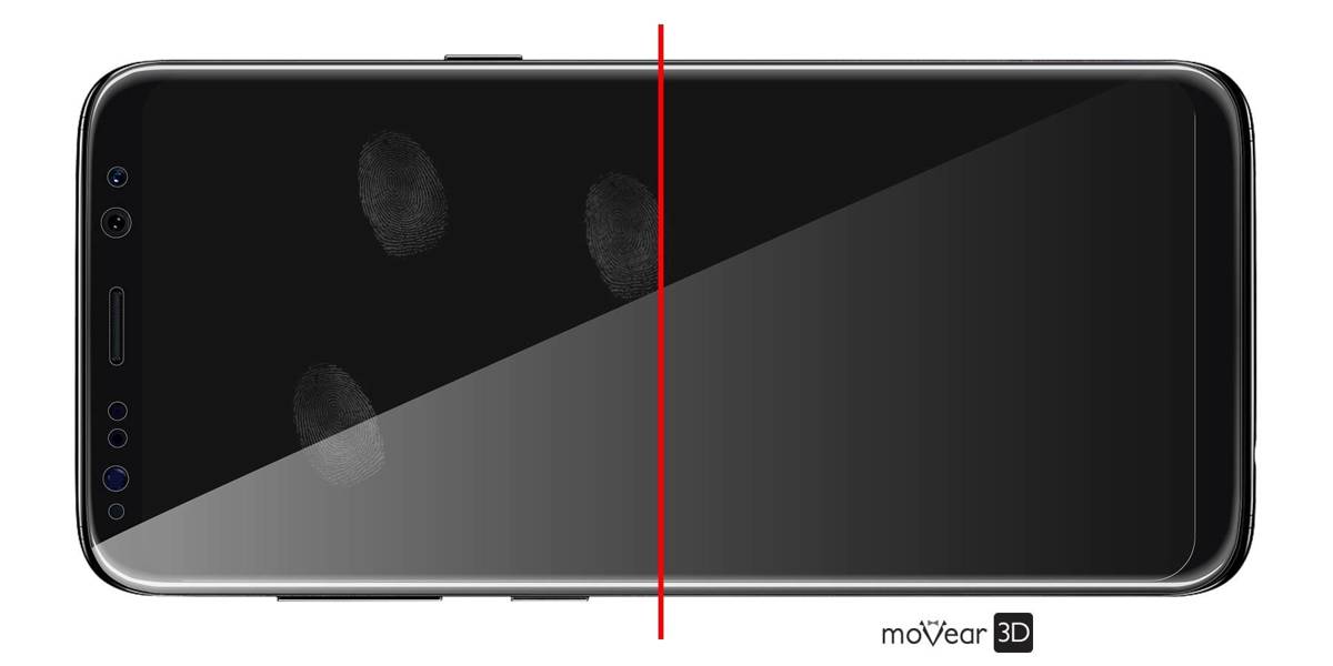 moVear GLASS mSHIELD 3D do Samsung Galaxy S8+ (Plus) (6.2") (na cały ekran)