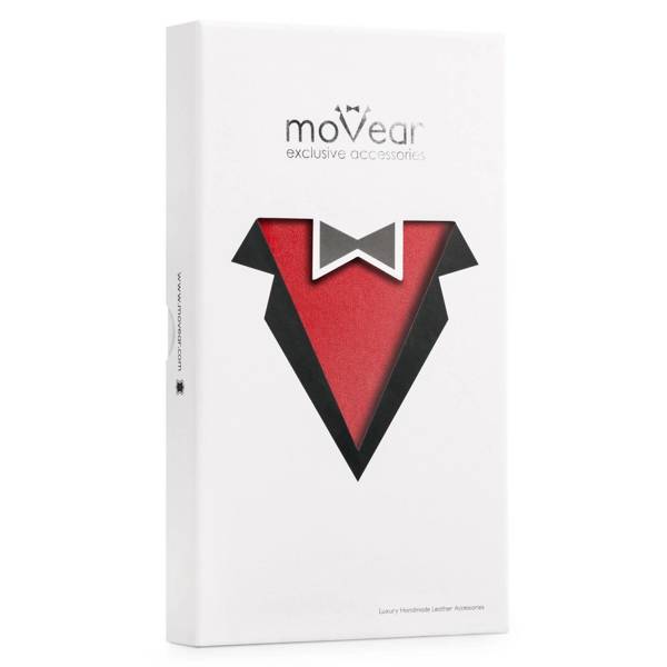 moVear flipSide S Skórzane Etui do Samsung Galaxy S6 edge | Skóra Gładka | Czerwony
