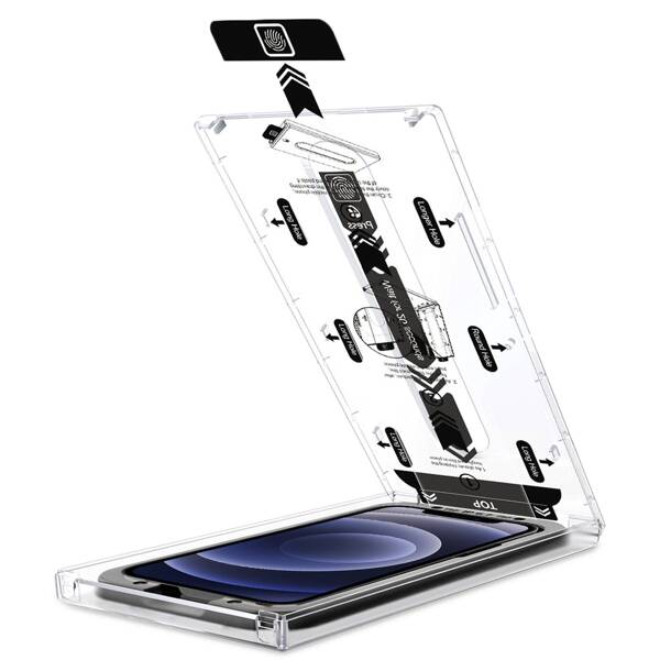 moVear mBOX GLASS mSHIELD 2.5D MAX privacy do Apple iPhone 12 Pro / 12 (6.1") (Anty spy, z Aplikatorem)