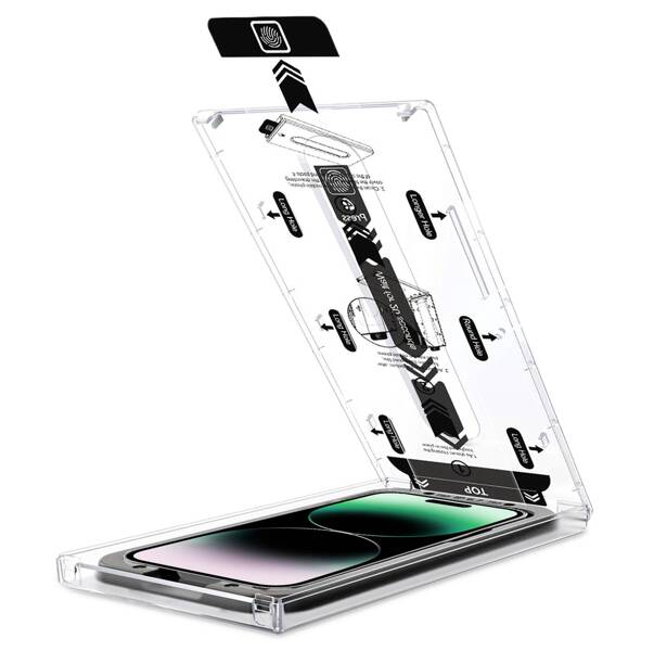 moVear mBOX GLASS mSHIELD 2.5D do Apple iPhone 14 Pro (6.1") (łatwy montaż)