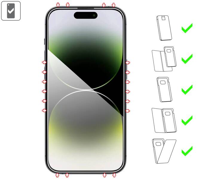 moVear mBOX GLASS mSHIELD 2.5D do Apple iPhone 14 Pro Max (6.7") (łatwy montaż)