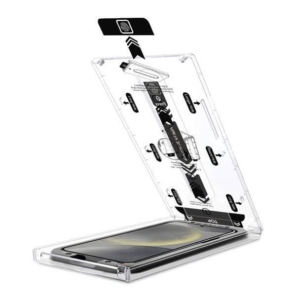 moVear mBOX GLASS mSHIELD 2.5D do Samsung Galaxy S24 (6.2") (łatwy montaż)