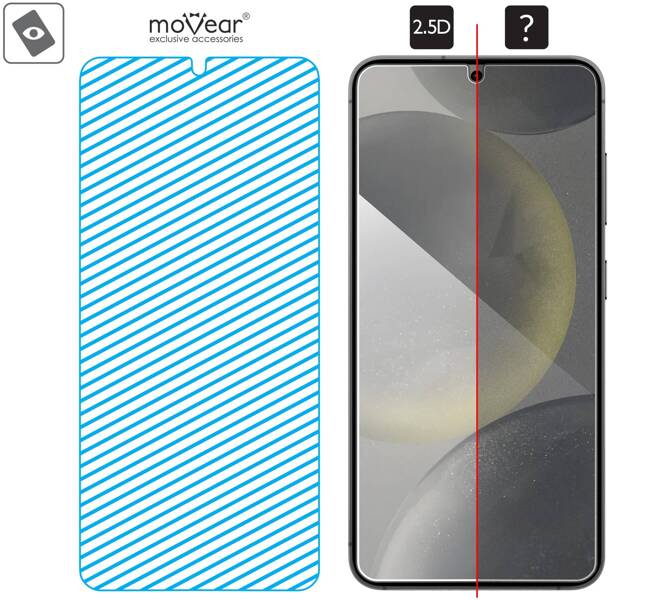 moVear mBOX GLASS mSHIELD 2.5D do Samsung Galaxy S24 (6.2") (łatwy montaż)