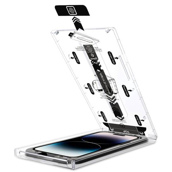 moVear mBOX GLASS mSHIELD 3D PRO do Apple iPhone 14 Pro (6.1") (łatwy montaż)