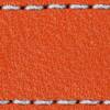 Pasek C1 24mm | Pomarańczowy / Srebrna nić | Części skórzane bez klamry